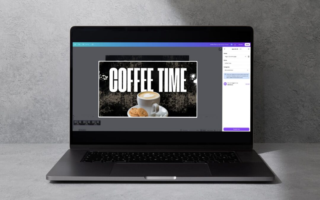 Canva en narrowcasting: breng jouw ontwerpen binnen enkele seconden naar het scherm